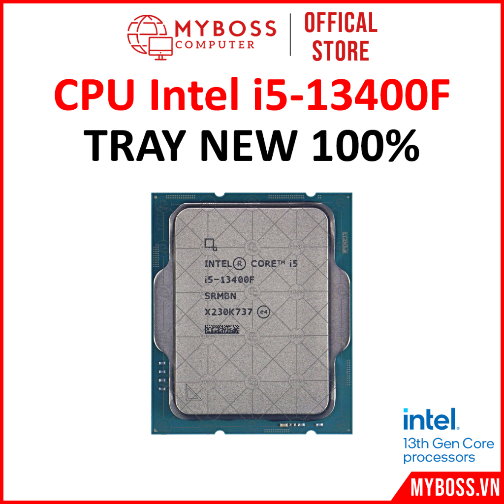 Cpu Intel i5-13400F Ray Ko 風扇,插座 1700(高達 4.6Ghz,10 核 16 螺紋,2