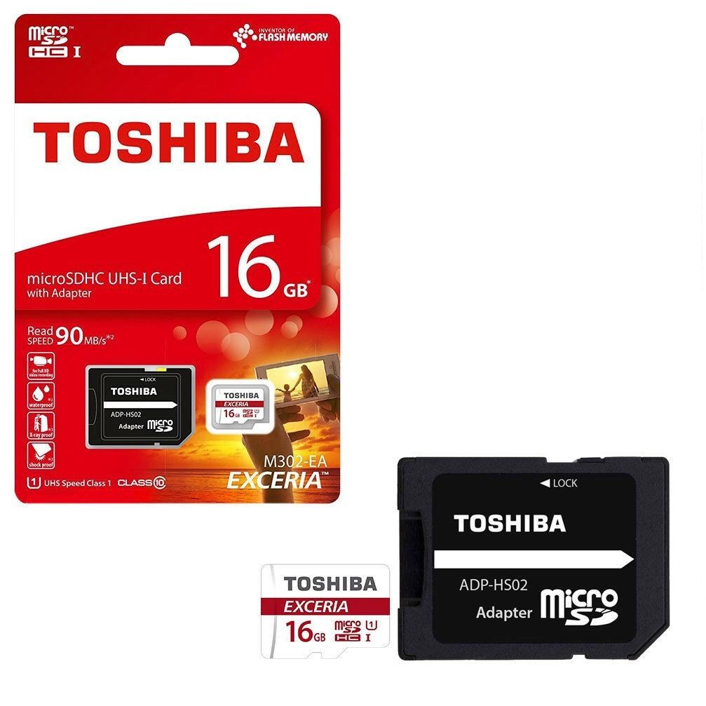 8gb / 16GB / 32GB / 64GB 存儲卡 TOSHIBA 紅色吸塑盒 Class10(帶 SD 適配器)