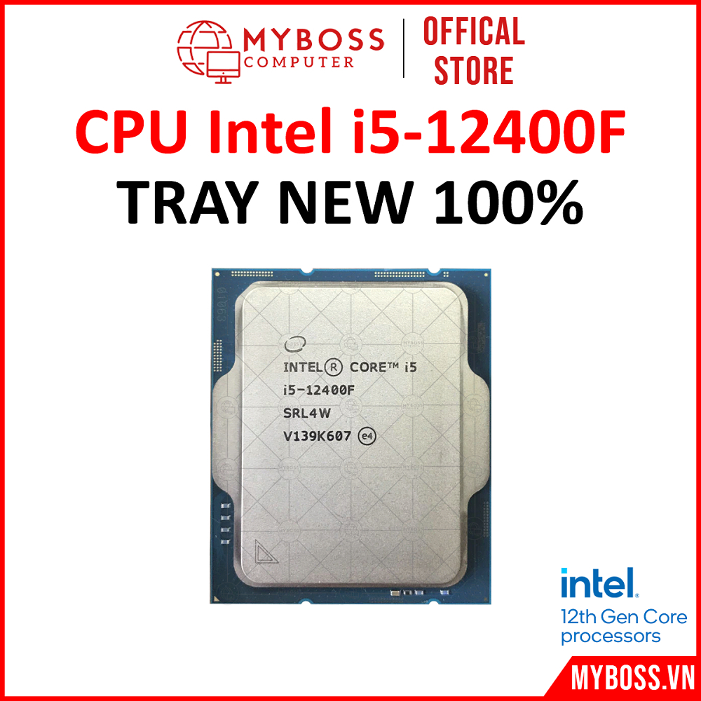 Cpu Intel i5-12400F Ray Ko 風扇,插座 1700(高達 4.4Ghz,6 核 12 螺紋,18
