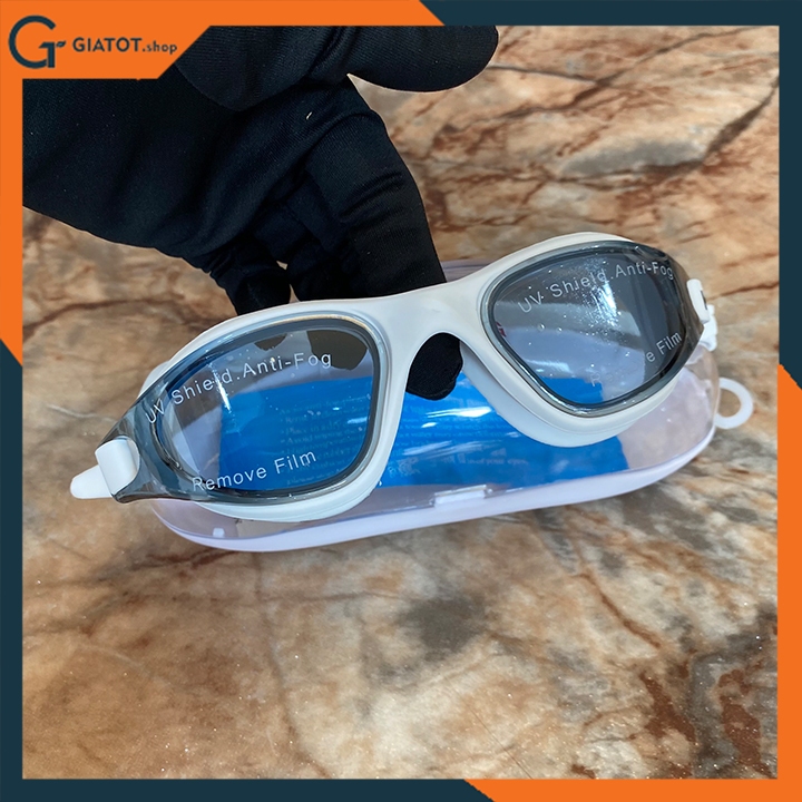 Kaixiang K1910 游泳鏡 - 透明眼鏡,廣角,高耐用,防水,防霧