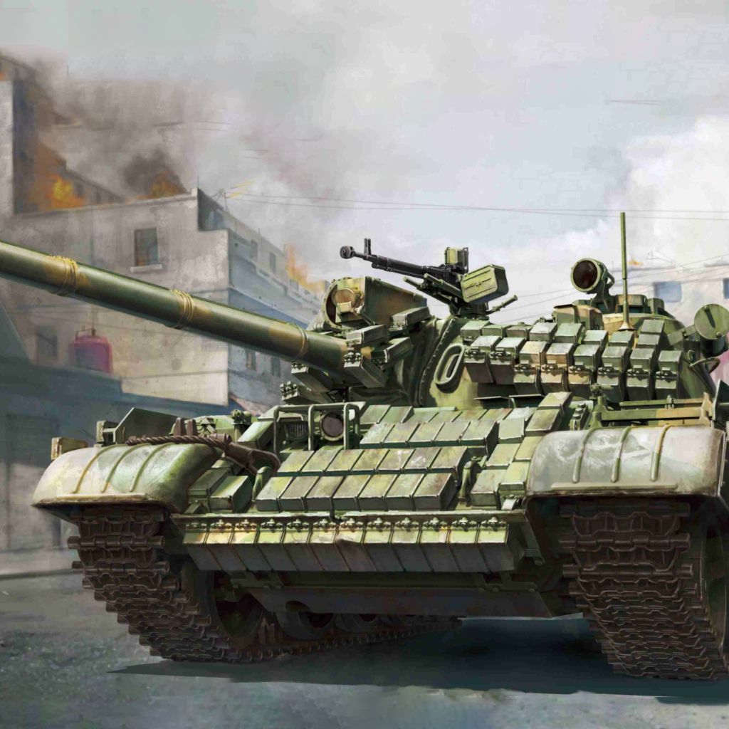 軍事模型坦克模型套件 T55 AMV 比率:1 / 35 Takam