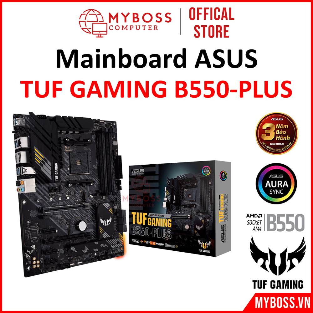 【正品】華碩TUF Gaming B550-PLUS Socket AM4 主板 4 DDR4 Ram 插槽 ATX -