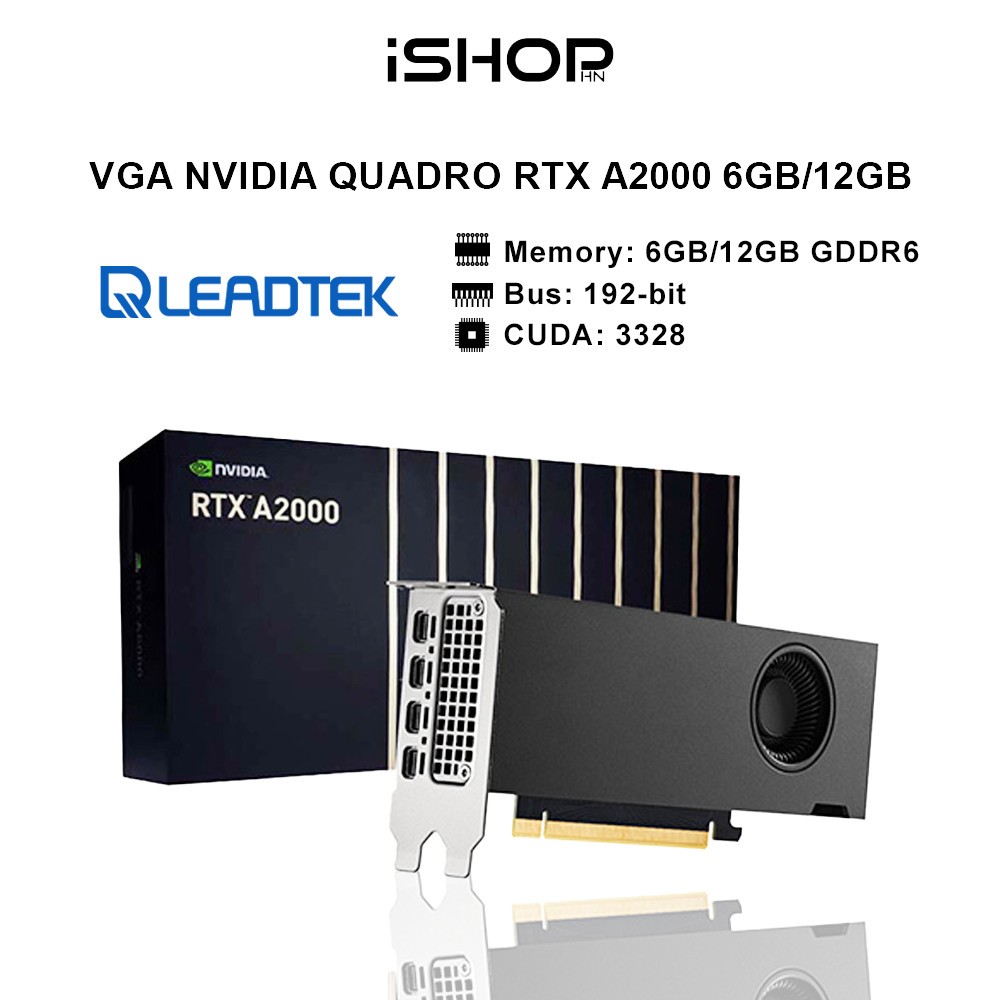 Leadtek NVIDIA RTX A2000 6GB /12GB GDDR6 顯卡 - 正品,