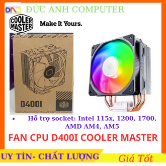 Cool Master D400i RGB 空氣散熱,RGB Led 散熱器風扇,100% 全新,散熱良好