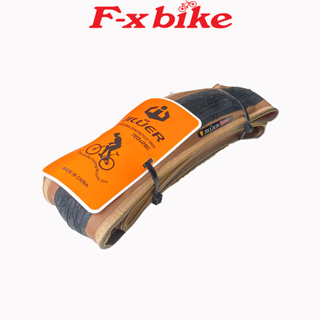 自行車輪胎 F-x Bike Jiluer 尺寸 700x28 出色的黃色臀部 - 方便折疊