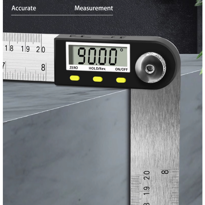 電子量角器360度多功能不銹鋼傾斜角度計