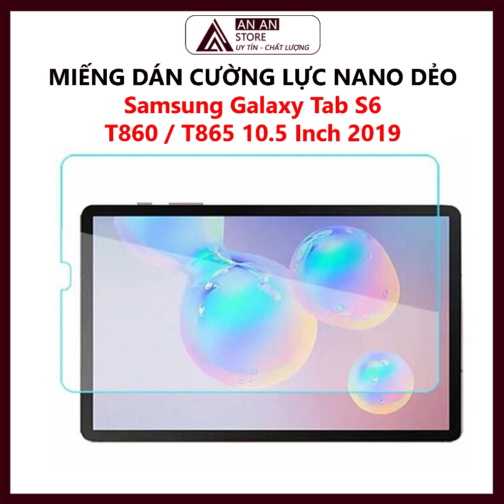 適用於三星 Galaxy Tab S6 T860 / T865 10.5 英寸 2019 年的強度 - 平板電腦柔性納米