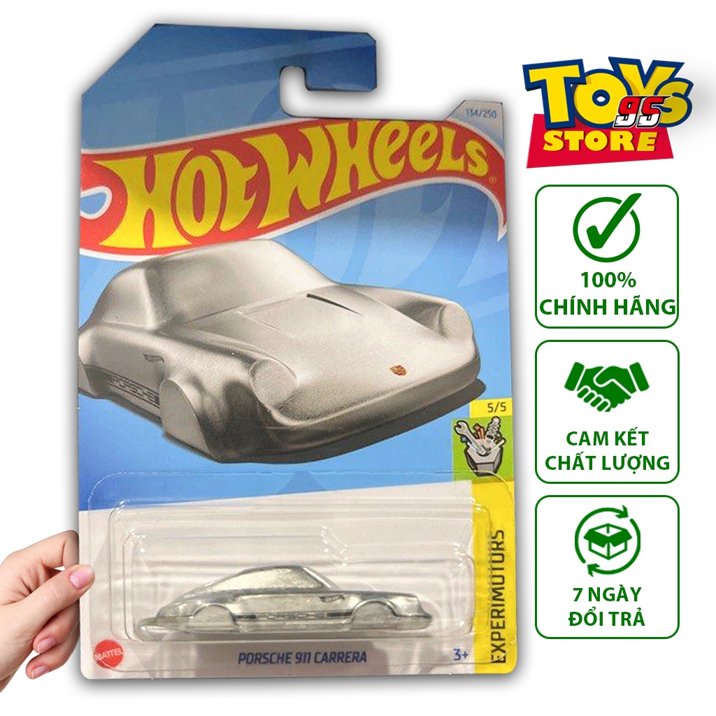 Hot Wheels Bacsic Porsche 911 Carrera Siliver 汽車玩具比率 (1:64),