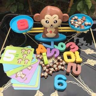 兒童學習數學的猴子平衡 - 數學平衡猴子玩具