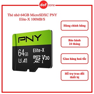 64gb MicroSDXC PNY Elite-X 100MB / S 存儲卡 - 正品