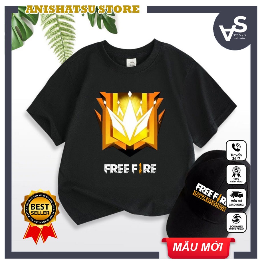 Free Fire Black Rank Challenge T 恤【送 1 件印花帽子】三維印刷形象