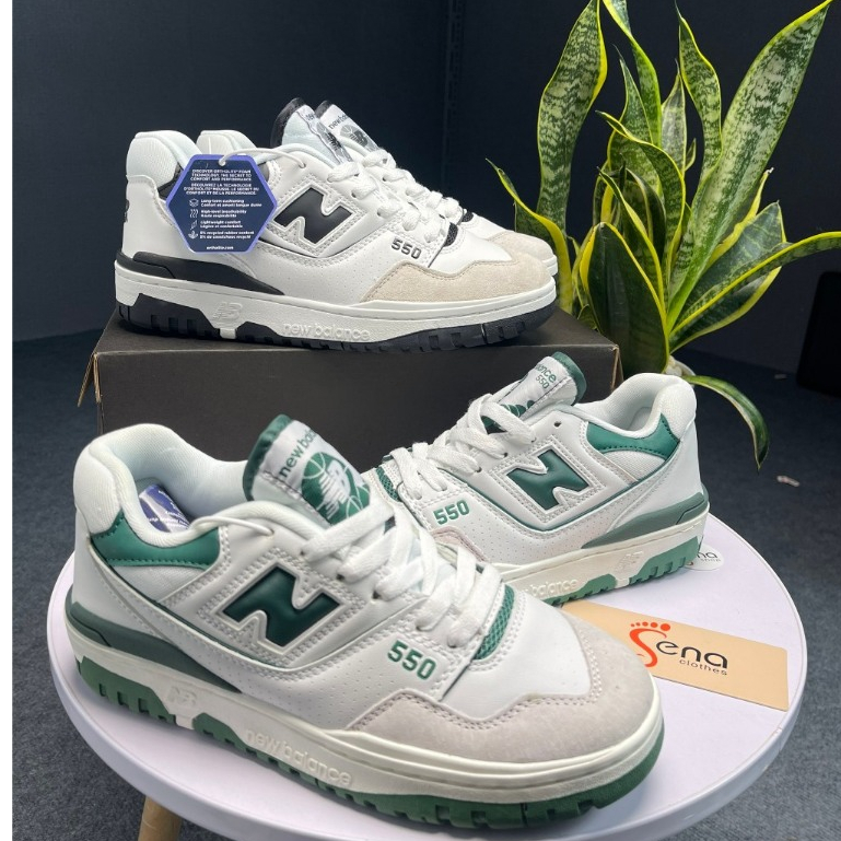 New balance 550 白綠鞋 NB 綠白高品質運動鞋