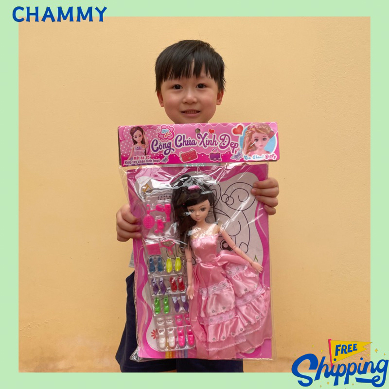 Chammy Shoes 娃娃玩具套裝嬰兒娃娃模型繪畫女孩