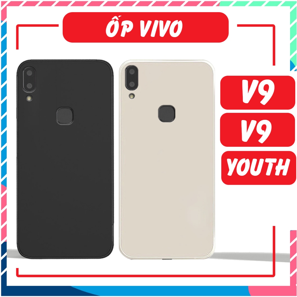 Vivo V9 / V9 YOUTH 手機殼帶方形邊緣,柔軟,限量灰塵,TPU 塑料指紋