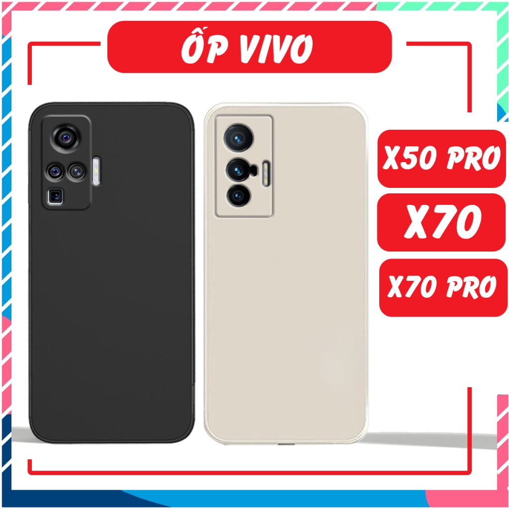 Vivo X50 /X50 PRO / X70 / X70 PRO 方邊手機殼,柔軟靈活,限塵,TPU 塑料指紋