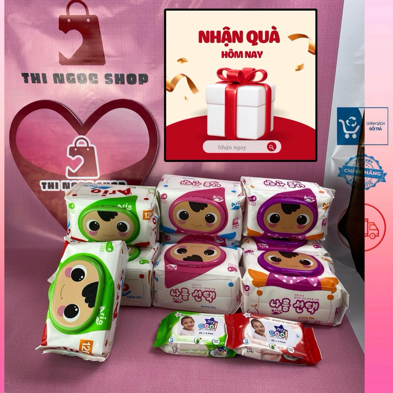 Thi Ngoc SHOP - ARIO Standard TO Wet Towel - COMBO 10 個免費帶 2