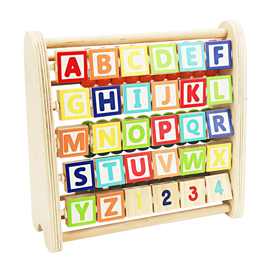 玩具 - 字母、木製嬰兒算盤 LF0041 - LEO &amp; FRIENDS