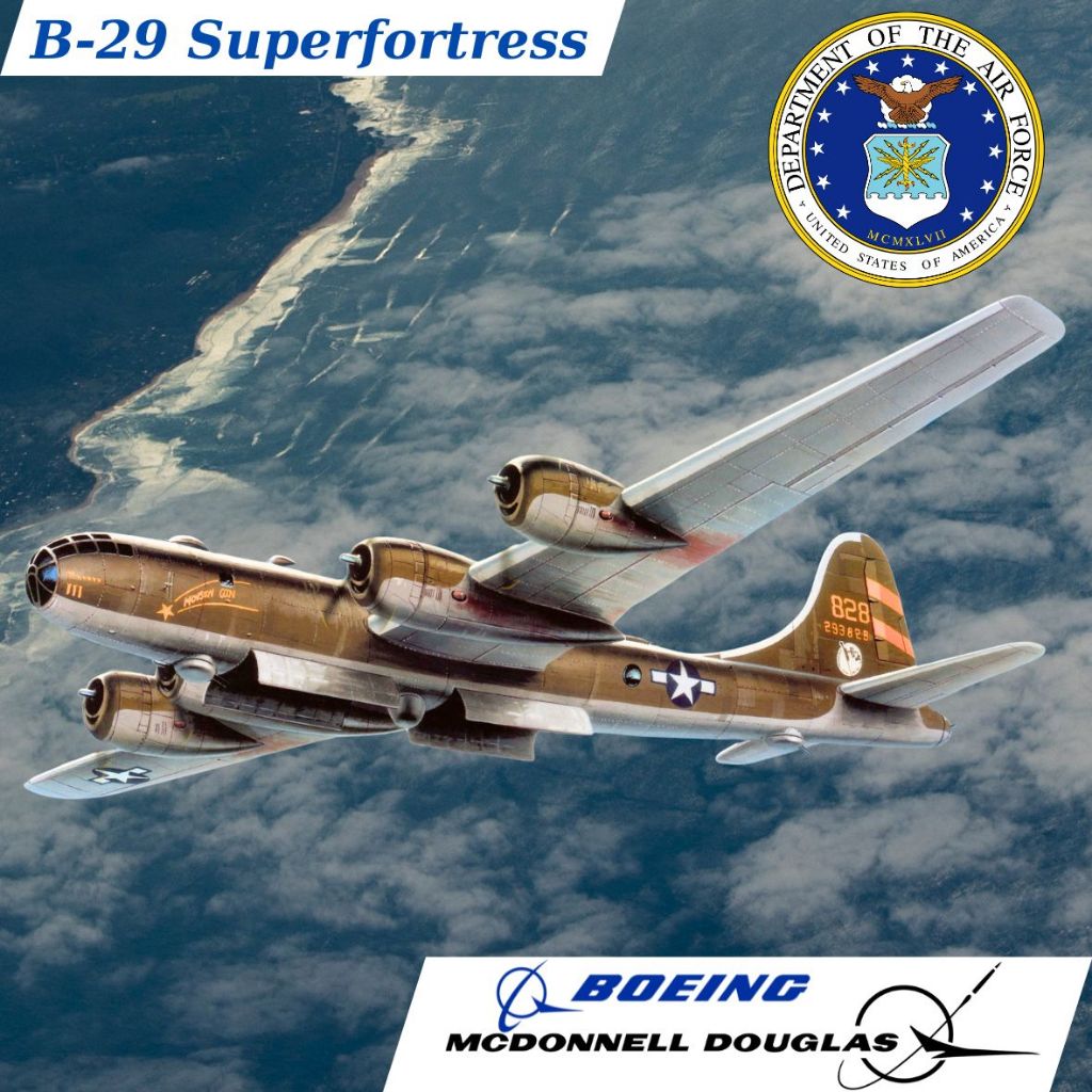 波音 B-29 SUPERFORTRESS 重型戰略轟炸機紙模型