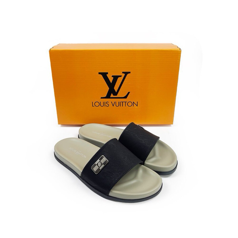 帶水平帶和奶油色鞋底的拖鞋 LV 熱銷全尺寸 37-43