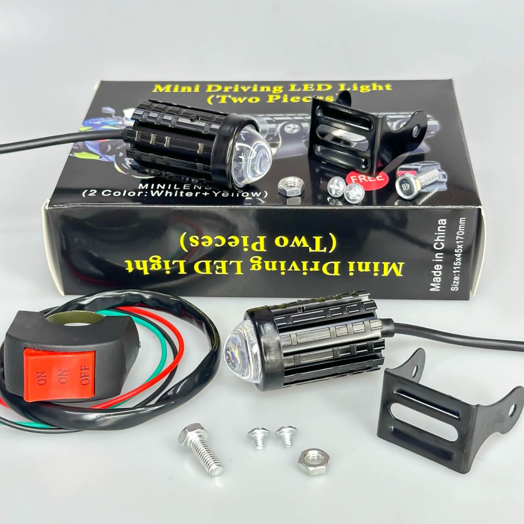 Mini M1 Light - Cos 黃相白適用於摩托車和汽車 12-24V