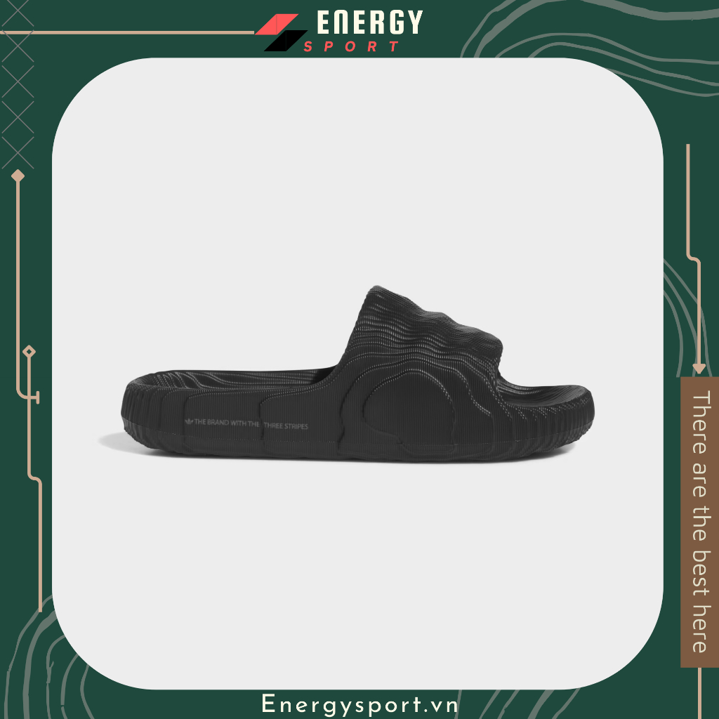 阿迪達斯中性 Adilette 22 Slides'All Black' 拖鞋 - ID4925