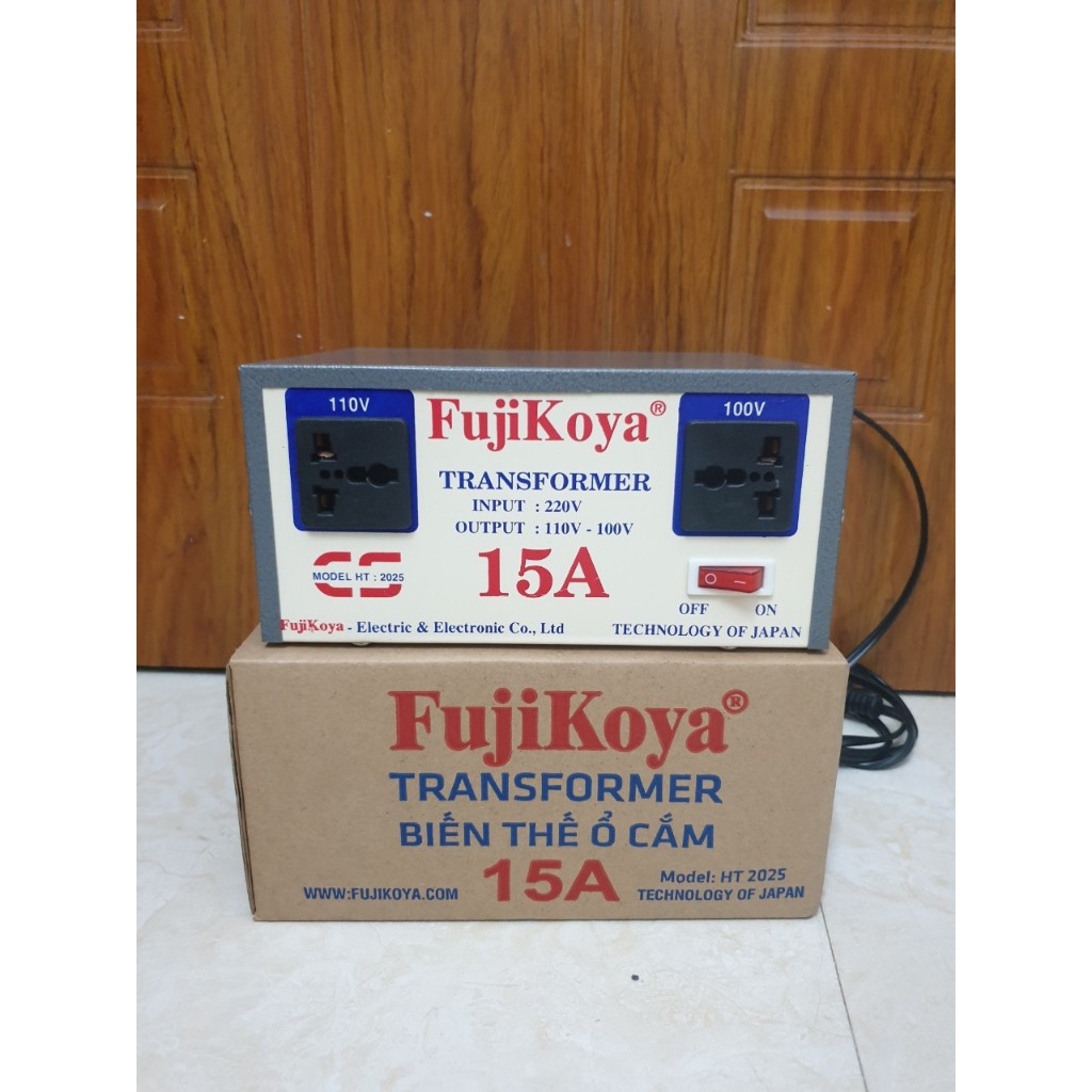 正品 1.5Kw 變壓器 FujiKoya 開關電源 220V 轉 110V, 100V 容量 15A