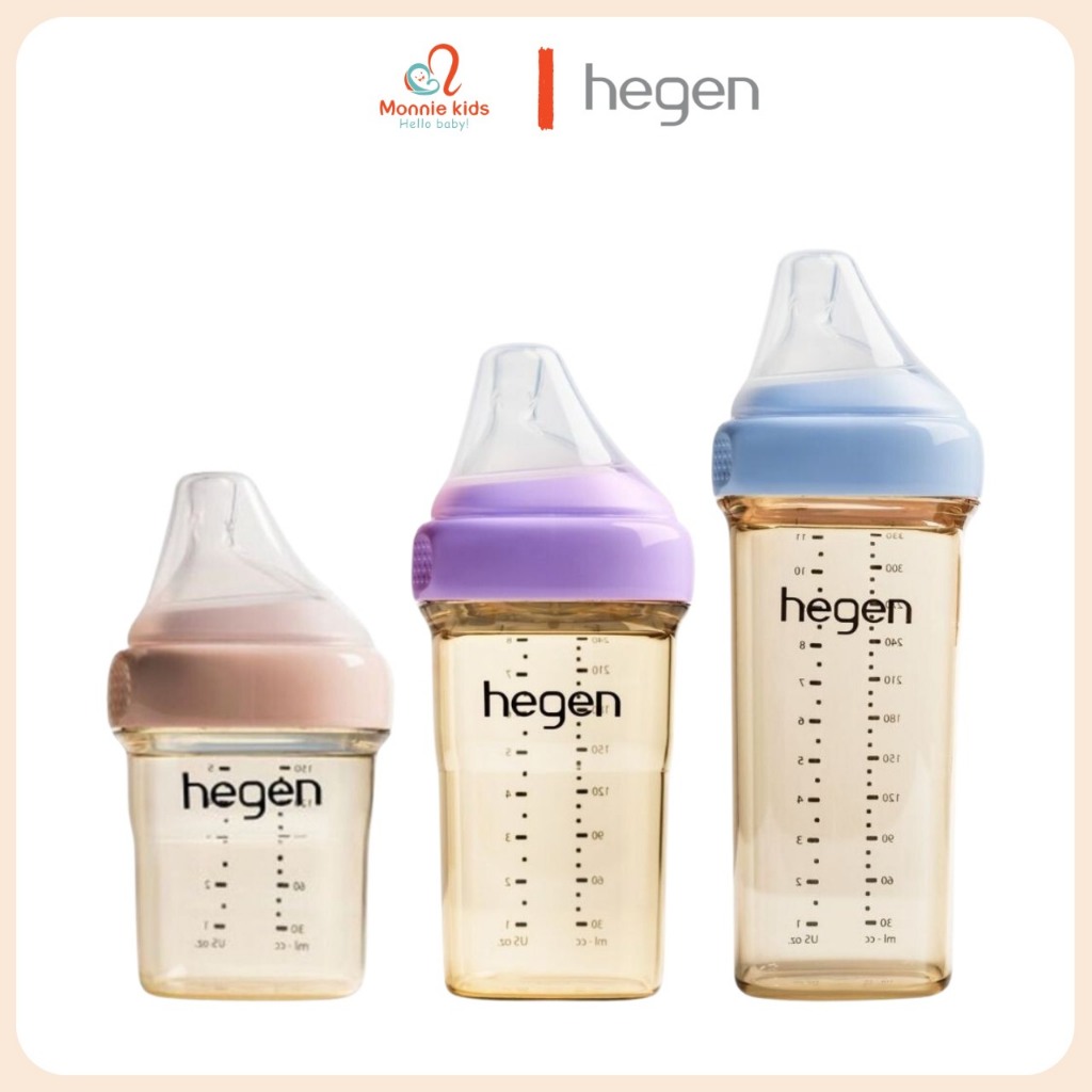 Hegen PPSU 嬰兒奶瓶 150ml 240ml 330ml,兒童新版奶瓶 - Monnie Kids