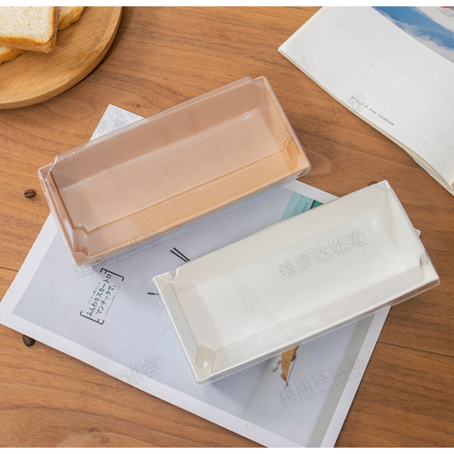 牛皮紙盒,白色蛋奶凍,麻糬,蛋糕,蛋糕,蛋糕 (E1985)