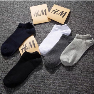 短領 H&M 襪子 - 淺灰色(情侶款)