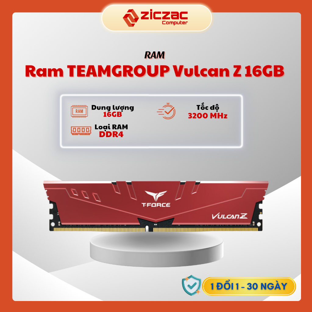 Teamgroup Vulcan Z 8GB / 16GB DVD4 3200Mhz 內存 - 正品