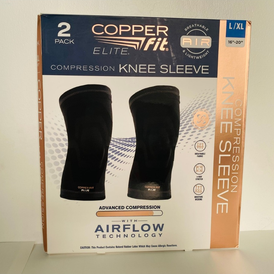 護膝套 Copper Fit Elite 抗彈力枕包尺寸 L /XL 2 件 - 美國產品