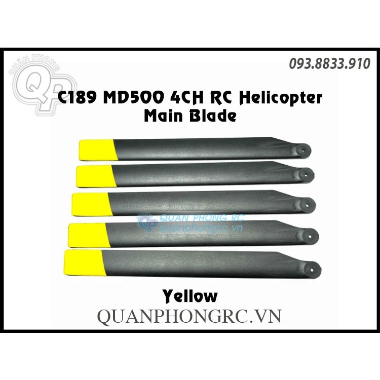 主翼組 C189 MD500 直升機主葉片(黃色)(5 件)