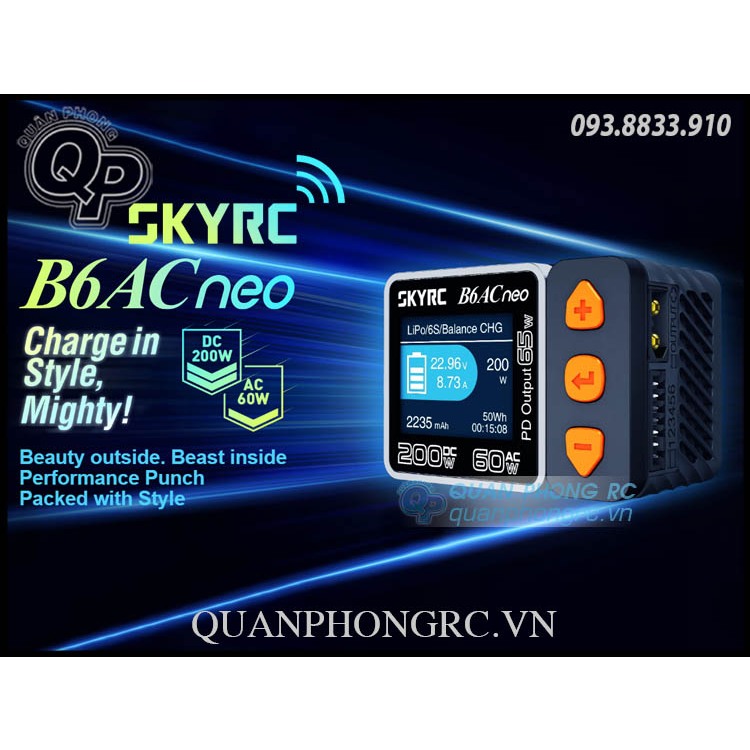 正品充電器 SKYRC B6AC Neo AC /DC 200W 智能充電器