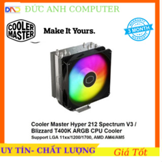 Cooling Master Hyper 212 ARGB T400K Intel CPU 散熱器風扇 - 4 銅管 -