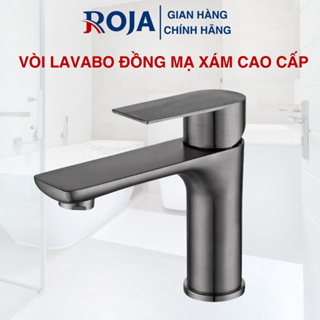 Lavabo 冷熱洗水龍頭,優質灰色鍍鈦銅材料 ROJA