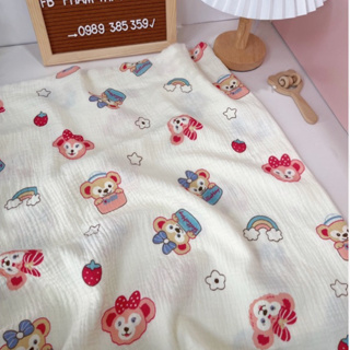 高品質 2 層平紋細布桶麵料,柔軟、光滑的瑪麗兔,吸水縫毛巾、貓砂、嬰兒遮陽