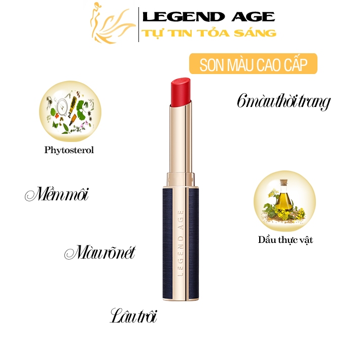 Legend Age Lipstick 6 色超火辣滋潤柔軟雙唇