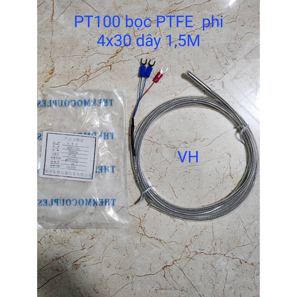 熱罐,pt100 熱傳感器包裹在 PTFE 化學品中