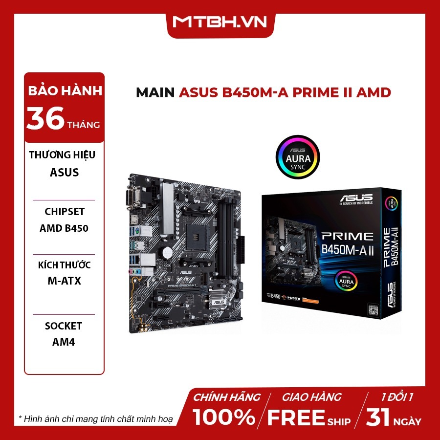 主板 - 主板 Asus B450M-A Prime Ii Amd