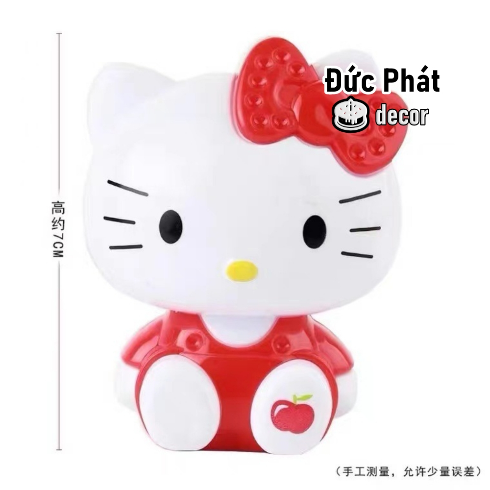 組合 10 個 HELLO kitty 貓裝飾生日蛋糕,小貓貓裝飾