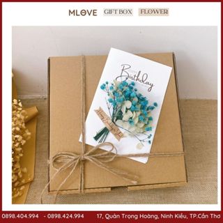 生日禮盒 - 禮盒 - 禮盒 - 禮盒 - 七彩乾花裝飾復古禮盒