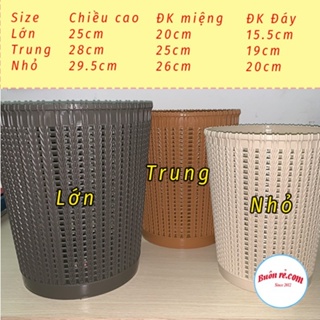 優質越南-日本塑料室內垃圾桶-塑料籃編織藤條
