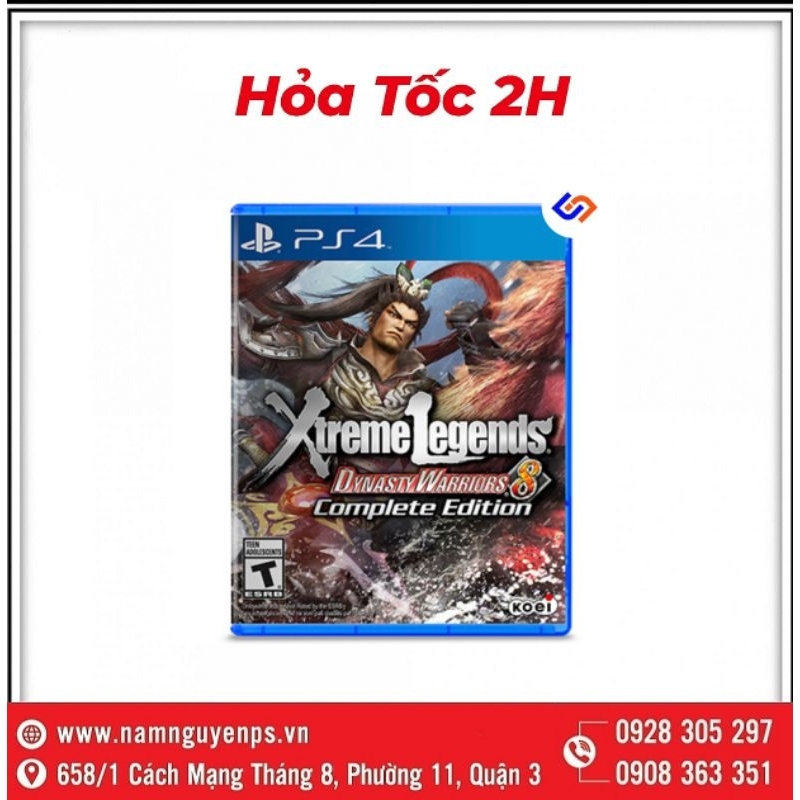 Ps4 Xtreme Legends 真三國無雙 8 完整版(第三國遊戲 Chi 8 1-2 人)DW8