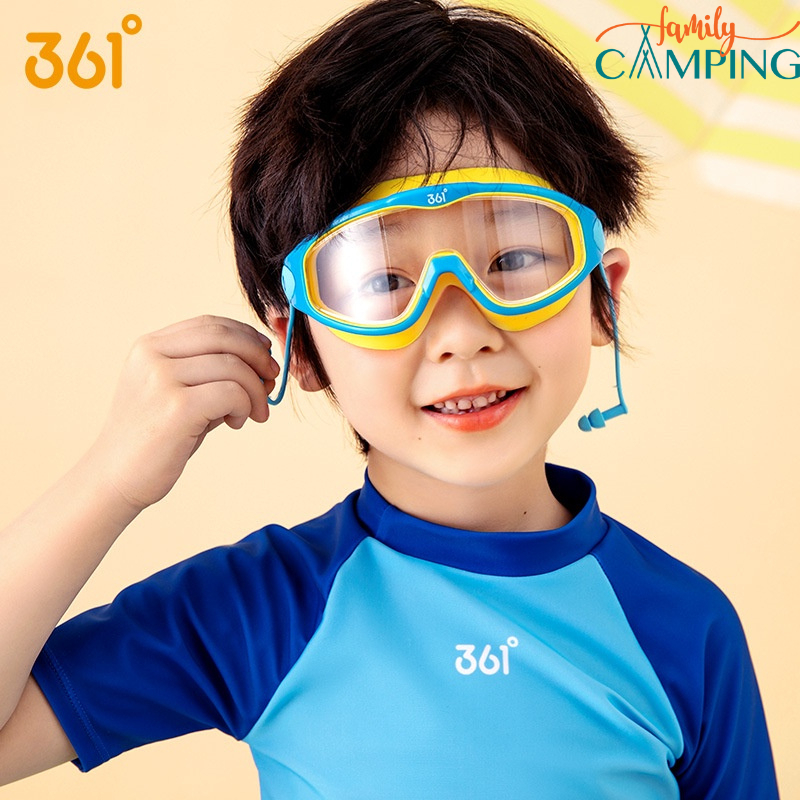 正品 3 至 12 歲兒童游泳鏡,嬰兒游泳鏡帶廣角矽膠片防水耳罩,適合 3 至 12 歲的嬰兒