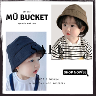 嬰兒粉彩漁夫帽,素色漁夫帽 1 色 2-6 歲韓式