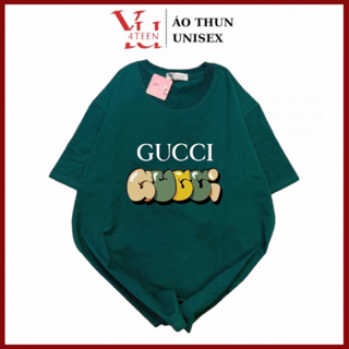 中性字母印花 T 恤 Gucci LOGO - 實拍(全尺寸 Ml-XL-XXL 大碼)