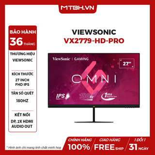 Viewsonic Vx2779-Hd-Pro 27''Fhd Ips 180Hz 1Ms Hdr10 LCD 屏幕專業