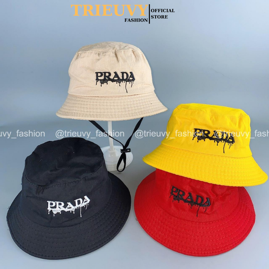 [2-6 歲 50-52cm] Prada 兒童漁夫帽,男孩/女孩寬邊太陽帽 - Trieuvy-Fashion