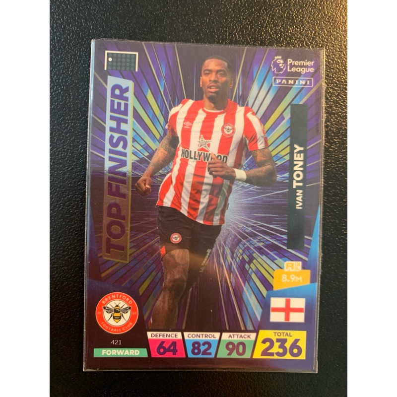 I112 Ivan Toney Brentford 帕尼尼頂級飾面 AXL 2023 足球卡