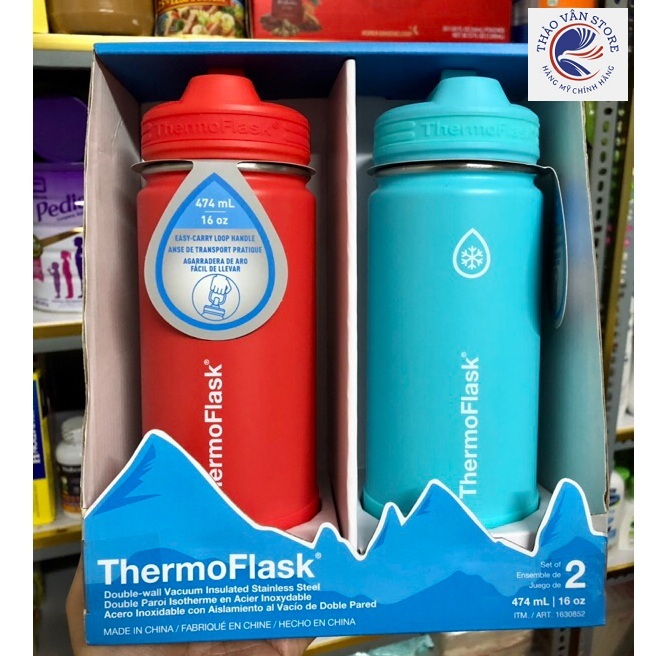 [Store 3] ThermoFlask Thermos Flask 474ml 16oz Us Thermos Fl